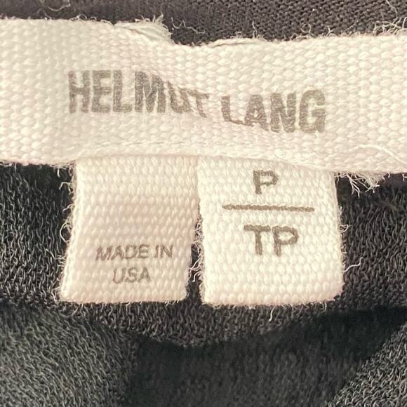 Helmut Lang Black Drapey Back Long Tunic Top size P Small - Picture 5 of 6